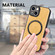 iPhone 13 Pro Solid Color Leather Skin Back Cover Phone Case - Yellow