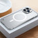 iPhone 13 Pro Metal Frame Frosted PC Shockproof Magsafe Case - Silver