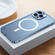 iPhone 13 Pro Metal Frame Frosted PC Shockproof Magsafe Case - Ocean Blue