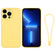 iPhone 13 Pro Silicone Phone Case with Wrist Strap - Yellow