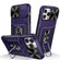 iPhone 13 Pro Camshield Robot TPU Hybrid PC Phone Case - Purple