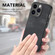 iPhone 13 Pro Vintage Leather PC Back Cover Phone Case - Black