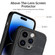 iPhone 13 Pro Vintage Leather PC Back Cover Phone Case - Black
