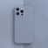 iPhone 13 Pro Solid Color Cube Straight Edge Liquid Silicone Case - Grey