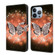 iPhone 13 Pro Crystal 3D Shockproof Protective Leather Phone Case - Crystal Butterfly