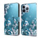 iPhone 13 Pro Crystal 3D Shockproof Protective Leather Phone Case - Plum Flower