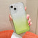 iPhone 13 Pro Gradient Electroplated Button Space Phone Case - Green