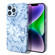 iPhone 13 Pro Marble Pattern Phone Case - Blue White