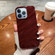 iPhone 13 Pro Solid Color Wave Texture TPU Phone Case - Wine Red