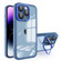 iPhone 13 Pro Invisible Lens Bracket Matte Transparent Phone Case - Royal Blue