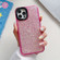iPhone 13 Pro Glitter Epoxy Shockproof Phone Case - Pink