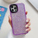 iPhone 13 Pro Glitter Epoxy Shockproof Phone Case - Purple