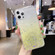 iPhone 13 Pro Starry Gradient Glitter Powder TPU Phone Case - Yellow