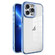 iPhone 13 Pro Crystal TPU + PC Electroplated Lens Frame Phone Case - Blue
