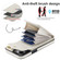 iPhone 13 Pro Rhombic Texture Card Bag Phone Case with Long Lanyard - White