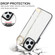 iPhone 13 Pro Non-slip Full Coverage Ring PU Phone Case with Wristband - White