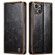 iPhone 13 CaseMe 003 Crazy Horse Texture Leather Phone Case - Coffee