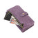 iPhone 13 Dream 9-Card Wallet Zipper Bag Leather Phone Case - Purple