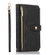 iPhone 13 Dream 9-Card Wallet Zipper Bag Leather Phone Case - Black