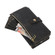 iPhone 13 Dream 9-Card Wallet Zipper Bag Leather Phone Case - Black