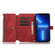 iPhone 13 Dream 9-Card Wallet Zipper Bag Leather Phone Case - Red