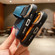 iPhone 13 Photo Frame Card Wallet Wrist Strap Holder Back Cover Phone Case - Black
