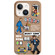 iPhone 13 Painted Pattern Skin-friendly PC Phone Case - Busy Time
