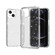iPhone 13 Shockproof Terminator Style Glitter Powder Protective Case - White