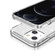iPhone 13 Shockproof Terminator Style Glitter Powder Protective Case - White