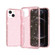 iPhone 13 Shockproof Terminator Style Glitter Powder Protective Case - Pink