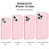 iPhone 13 Shockproof Terminator Style Glitter Powder Protective Case - Pink