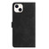 iPhone 13 Flower Embossing Pattern Leather Phone Case - Black