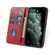 iPhone 13 Calf Texture Magnetic Horizontal Flip Leather Case with Holder & Card Slots & Wallet - Red