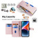 iPhone 13 Sheep Texture Cross-body Zipper Wallet Leather Phone Case - Pink