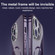 iPhone 13 MagSafe Magnetic Stainless Steel Frame Transparent TPU Phone Case - Dark Purple