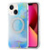 iPhone 13 Dual-side IMD Marble Magsafe Phone Case - Dark Blue
