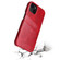 iPhone 13 Fierre Shann Retro Oil Wax Texture PU Leather Case with Card Slots - Red iPhone 13 Fierre Shann Retro Oil Wax Texture PU Leather Case with Card Slots - Red