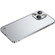 iPhone 13 Metal Frame Frosted PC Shockproof Phone Case - Silver