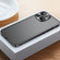 iPhone 13 Metal Frame Frosted PC Shockproof Phone Case - Black