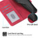 iPhone 13 Dierfeng Dream Line TPU + PU Leather Phone Case - Red iPhone 13 Dierfeng Dream Line TPU + PU Leather Phone Case - Red