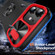 iPhone 13 Sliding Camshield Armor Phone Case with Ring Holder - Red Black