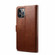 iPhone 13 GUSSIM Business Style Horizontal Flip Leather Case with Holder & Card Slots & Wallet - Brown