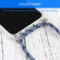 iPhone 13 Four-corner Shockproof Transparent TPU Protective Case with Lanyard - Colorful Blue