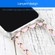 iPhone 13 Four-corner Shockproof Transparent TPU Protective Case with Lanyard - Colorful Pink