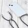 iPhone 13 Four-corner Shockproof Transparent TPU Protective Case with Lanyard - Grey