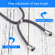 iPhone 13 Four-corner Shockproof Transparent TPU Protective Case with Lanyard - Grey
