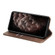 iPhone 13 Carbon Fiber Texture Flip Holder Leather Phone Case - Brown iPhone 13 Carbon Fiber Texture Flip Holder Leather Phone Case - Brown