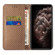 iPhone 13 Carbon Fiber Texture Flip Holder Leather Phone Case - Brown iPhone 13 Carbon Fiber Texture Flip Holder Leather Phone Case - Brown