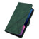 iPhone 13 Crossbody 3D Embossed Flip Leather Phone Case - Dark Green