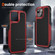 iPhone 13 PC + TPU Shockproof Protective Phone Case - Red+Black